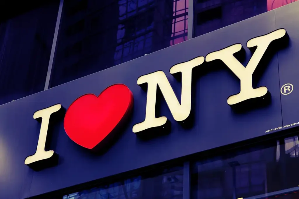 I Love New York Logo Purple FEVR Motion Graphics Company New York